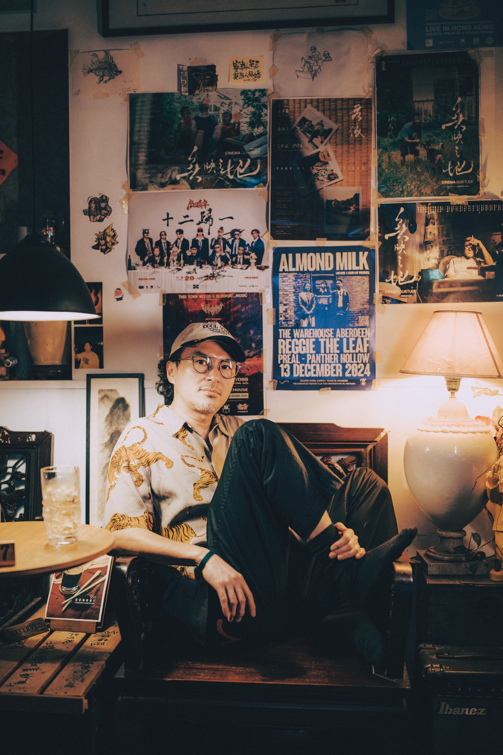 Interior editorial portrait of DJ artist Frankie by Eddie Huynh